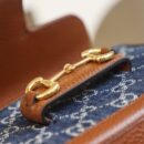 658574 Gucci 马衔扣1955系列迷你手袋 Gucci马鞍包 深蓝色