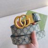 1660014460823394.jpg 627055 Gucci 双G带扣双面腰带 GG Supreme蓝色帆布男士皮带 金扣