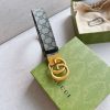 1660014497582122.jpg 627055 Gucci 双G带扣双面腰带 GG Supreme蓝色帆布男士皮带 金扣