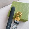 1660014499765815.jpg 627055 Gucci 双G带扣双面腰带 GG Supreme蓝色帆布男士皮带 金扣