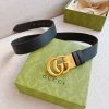 1660088474900025.jpg 627055 Gucci 双G带扣双面腰带 GG Marmont系列黑色男士皮带 金扣