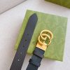 1660088488424235.jpg 627055 Gucci 双G带扣双面腰带 GG Marmont系列黑色男士皮带 金扣