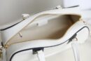 M6202 迪奥 VIBE BOWLING 拉链手袋中号 光滑牛皮保龄球包 白色