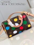 M81979 LV x YK NANO SPEEDY 手袋 草间弥生合作系列枕头包