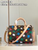 M46433 LV x YK SPEEDY BANDOULIèRE 25 手袋 草间弥生合作系列枕头包