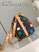 M46433 LV x YK SPEEDY BANDOULIèRE 25 手袋 草间弥生合作系列枕头包