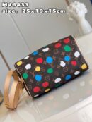 M46433 LV x YK SPEEDY BANDOULIèRE 25 手袋 草间弥生合作系列枕头包