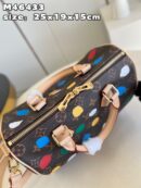 M46433 LV x YK SPEEDY BANDOULIèRE 25 手袋 草间弥生合作系列枕头包