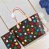 1676689267556230.jpg M46381 LV x YK NEVERFULL 中号手袋 LV2023新款草间弥生系列购物袋