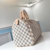 1682390132706290.jpg N41369 LV Speedy 35 手袋(无肩带)Damier Azur 涂层帆布 LV枕头包