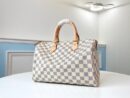N41370 LV Speedy 30 手袋（无肩带）Damier Azur 涂层帆布 LV枕头包