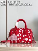 M46411 LV x YK SPEEDY BANDOULIERE 20 手袋 草间弥生合作系列枕头包