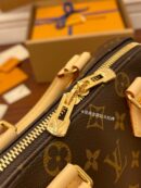 M46234 LV SPEEDY BANDOULIERE 20手袋 Monogram 涂层帆布枕头包 黑色背带