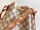 N41220 LV Noe BB 手袋 Damier Azur 涂层帆布水桶包