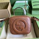744434 古驰Gucci Blondie系列手提包 Gucci相机包 棕色
