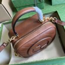 744434 古驰Gucci Blondie系列手提包 Gucci相机包 棕色