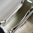 735101 Gucci Blondie系列手提包 圆形互扣式双单间手提包 白色