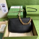 699268 Gucci Blondie系列肩背包 圆形互扣式双G单肩包 黑色