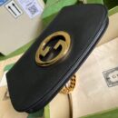 699268 Gucci Blondie系列肩背包 圆形互扣式双G单肩包 黑色