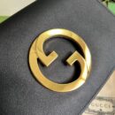 699268 Gucci Blondie系列肩背包 圆形互扣式双G单肩包 黑色