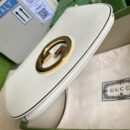 699268 Gucci Blondie系列肩背包 圆形互扣式双G单肩包 白色