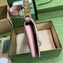 699268 Gucci Blondie系列肩背包 圆形互扣式双G单肩包 浅粉色