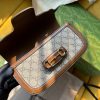 735178 Gucci Horsebit 1955系列肩背包 古驰手提单肩包 棕色