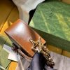 735178 Gucci Horsebit 1955系列肩背包 古驰手提单肩包 棕色