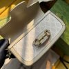 735178 Gucci Horsebit 1955系列肩背包 古驰手提单肩包 米白色