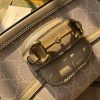 735178 Gucci Horsebit 1955系列肩背包 古驰手提单肩包 米白色