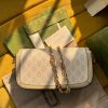 735178 Gucci Horsebit 1955系列肩背包 古驰手提单肩包 米白色