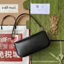 735178 Gucci Horsebit 1955系列肩背包 古驰手提单肩包 黑色