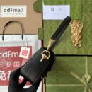 735178 Gucci Horsebit 1955系列肩背包 古驰手提单肩包 黑色