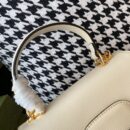 703848 Gucci Horsebit 1955系列迷你手袋 古驰女士单肩手提包 白色