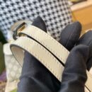 703848 Gucci Horsebit 1955系列迷你手袋 古驰女士单肩手提包 白色