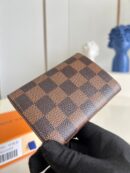 N64423 LV ROSALIE 零钱包 Damier Ebene 帆布钱包 LV豆豆钱夹 粉色
