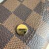 N64423 LV ROSALIE 零钱包 Damier Ebene 帆布钱包 LV豆豆钱夹 粉色