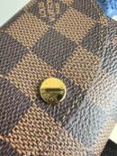 N64423 LV ROSALIE 零钱包 Damier Ebene 帆布钱包 LV豆豆钱夹 粉色