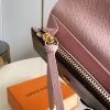 N64423 LV ROSALIE 零钱包 Damier Ebene 帆布钱包 LV豆豆钱夹 粉色