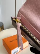 N64423 LV ROSALIE 零钱包 Damier Ebene 帆布钱包 LV豆豆钱夹 粉色