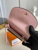 N64423 LV ROSALIE 零钱包 Damier Ebene 帆布钱包 LV豆豆钱夹 粉色