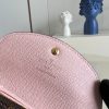 N64423 LV ROSALIE 零钱包 Damier Ebene 帆布钱包 LV豆豆钱夹 粉色