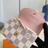 1684477790441336.jpg N61276 LV ROSALIE 零钱包 Damier Azur 帆布钱夹 LV豆豆钱夹 粉色