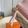 1684477792886651.jpg N61276 LV ROSALIE 零钱包 Damier Azur 帆布钱夹 LV豆豆钱夹 粉色