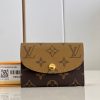 M82333 LV ROSALIE 零钱包 Monogram Reverse 拼色帆布钱夹 LV豆豆钱夹