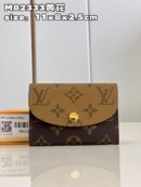 M82333 LV ROSALIE 零钱包 Monogram Reverse 拼色帆布钱夹 LV豆豆钱夹