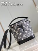 M46449 LV NANO NOE 手袋 Monogram 提花丹宁布 LV迷你水桶包