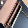 N60237 LV VAVIN 链条包 Damier Ebene 帆布配牛皮迷你女包 奶白色