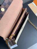 N60237 LV VAVIN 链条包 Damier Ebene 帆布配牛皮迷你女包 奶白色
