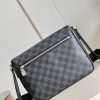 N42710 LV DISTRICT 小号邮差包 Damier Graphite 帆布男士单肩斜挎包